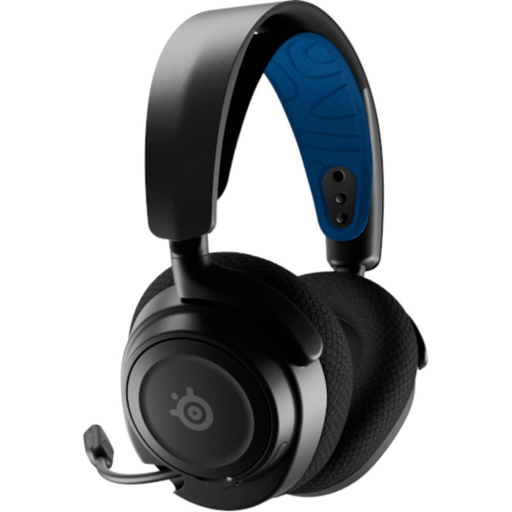 Casti gaming cu microfon SteelSeries Arctis Nova 7P, Albastru/Negru Casti gaming cu microfon SteelSeries Arctis Nova 7P, Albastru/Negru
