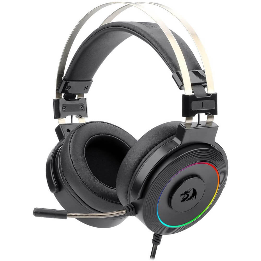 Casti gaming cu microfon Redragon Lamia 2, Iluminare RGB, Surround Sound 7.1, Negru Casti gaming cu microfon Redragon Lamia 2, Iluminare RGB, Surround Sound 7.1, Negru