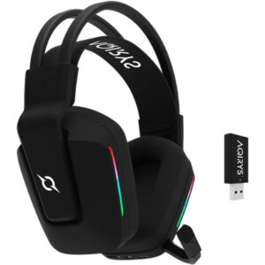 Casti gaming wireless AQIRYS Alya 2.0, 3D stereo, Negru Casti gaming wireless AQIRYS Alya 2.0, 3D stereo, Negru