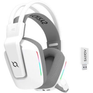 Casti gaming Wireless AQIRYS Alya White 2.0, Bluetooth, 3D Stereo Casti gaming Wireless AQIRYS Alya White 2.0, Bluetooth, 3D Stereo
