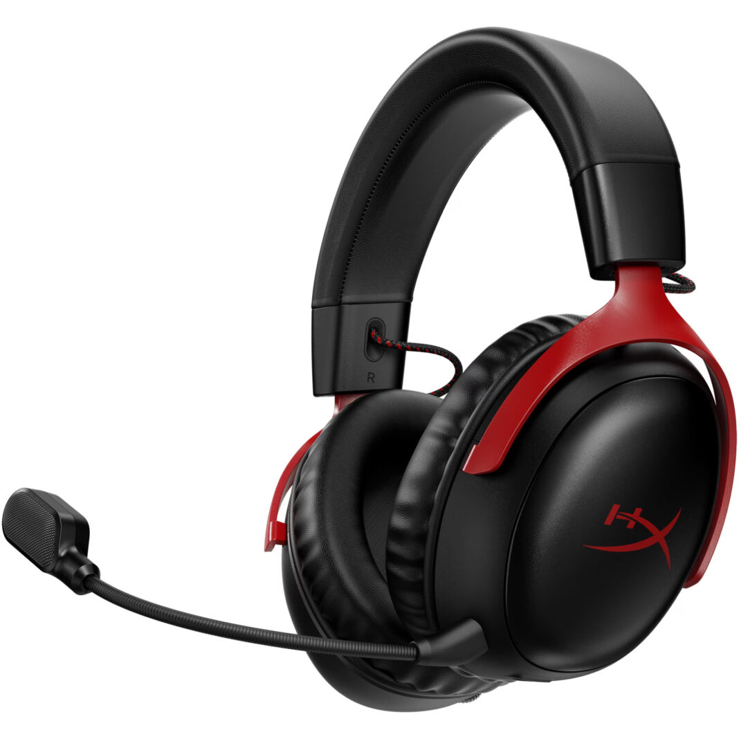 Casti gaming wireless HyperX Cloud III 77Z46AA, Spatial Audio, Negru/Rosu Casti gaming wireless HyperX Cloud III 77Z46AA, Spatial Audio, Negru/Rosu