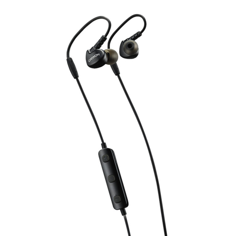 Casti audio In-Ear Canyon CNS-SBTHS1B, Bluetooth, Negru