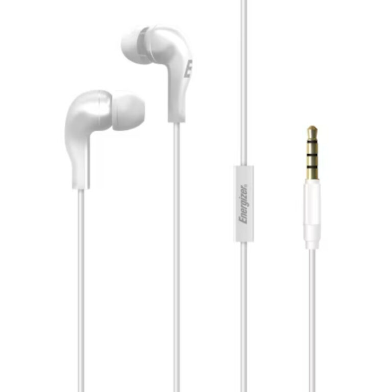 Casti In-Ear Energizer CIA5WH2, Jack 3.5mm, Alb