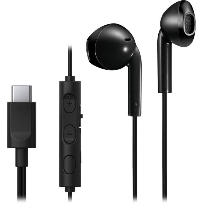 Casti In-Ear JVC HA-FR17UC-B-U, Microfon, USB-C, Negru Casti In-Ear JVC HA-FR17UC-B-U, Microfon, USB-C, Negru