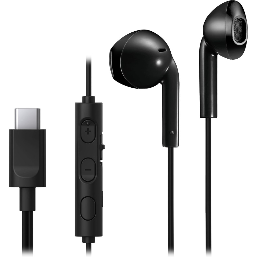 Casti In-Ear JVC HA-FR17UC-B-U, Microfon, USB-C, Negru Casti In-Ear JVC HA-FR17UC-B-U, Microfon, USB-C, Negru
