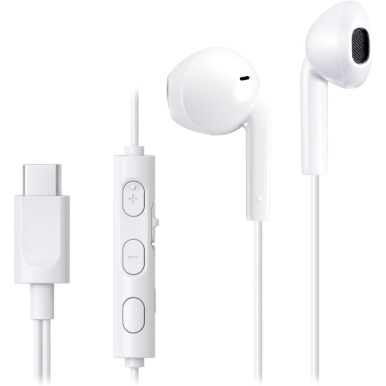Casti In-Ear JVC HA-FR17UC-W-U, Microfon, USB-C, Alb