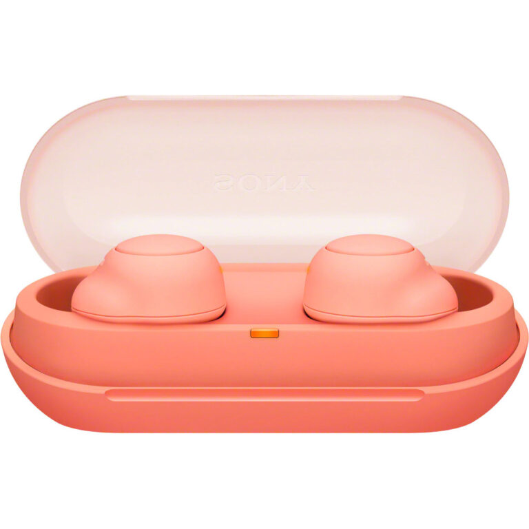 Casti In-Ear Sony WFC500D, True Wireless, Microfon, Bluetooth, IPX4, Autonomie 10 ore, Portocaliu