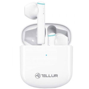 Casti audio In-Ear Tellur Aura, True Wireless, Bluetooth, Alb Casti audio In-Ear Tellur Aura, True Wireless, Bluetooth, Alb