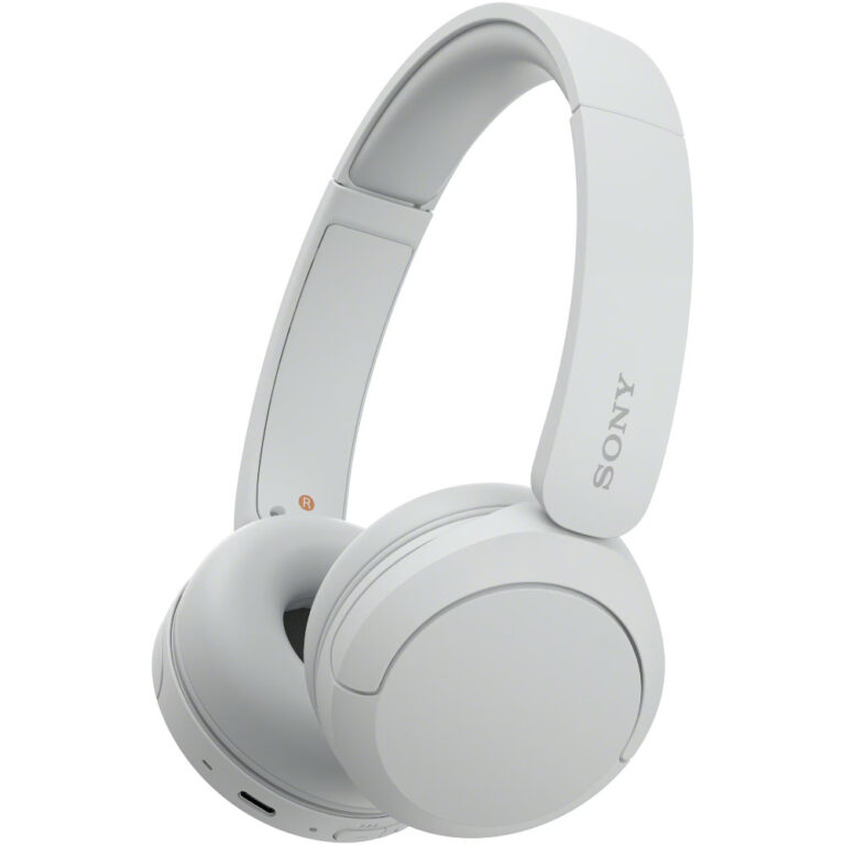 Casti On-Ear Sony WH-CH520W, Wireless, Bluetooth, Microfon, Alb