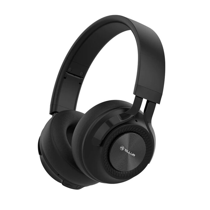 Casti Over-Ear Tellur Feel, Microfon, Bluetooth, Roz