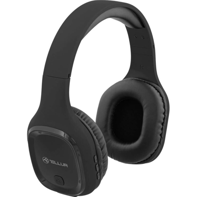 Casti Over-Ear Tellur Pulse, Bluetooth, Microfon, Alb