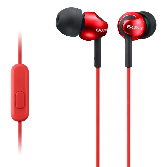 Casti In-Ear Sony MDREX110APR, Rosu Casti In-Ear Sony MDREX110APR, Rosu