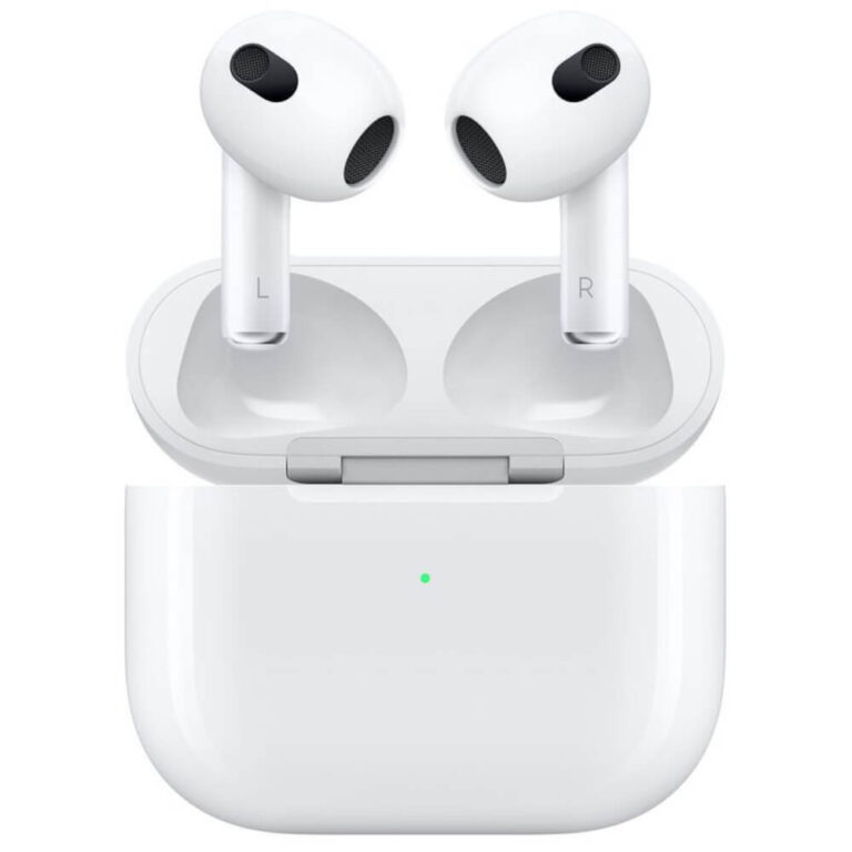 Casti True Wireless Apple AirPods Gen. 3, Incarcare Wireless, Bluetooth, Alb