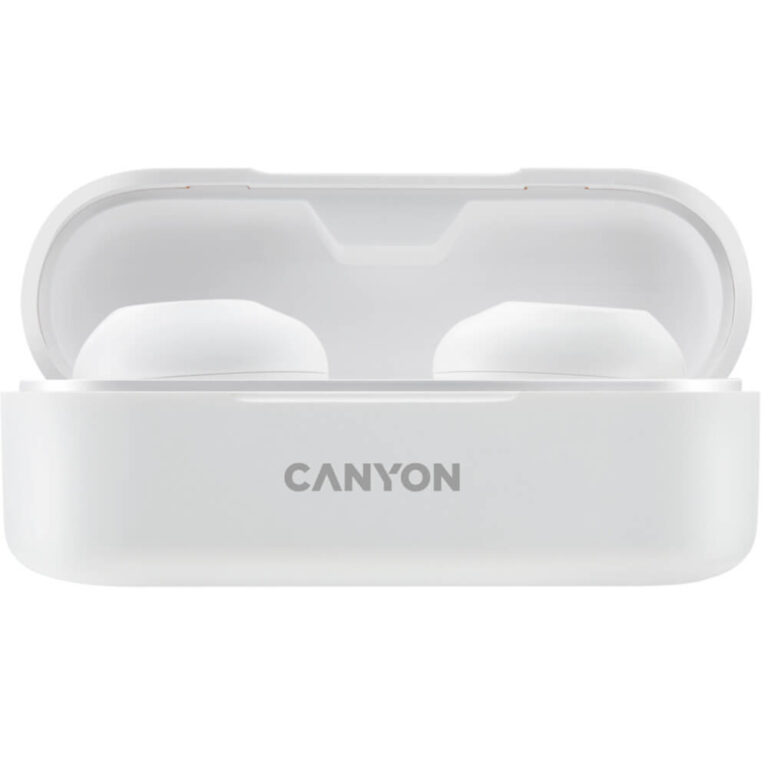 Casti True Wireless Canyon TWS-1, Bluetooth, Waterproof IPX4, Negru
