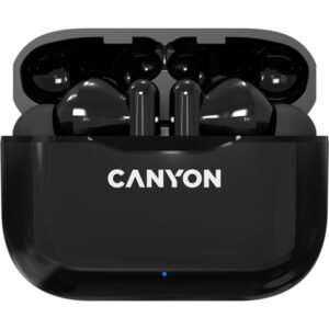 Casti True Wireless Canyon TWS-3, Bluetooth, Waterproof IP33, Negru Casti True Wireless Canyon TWS-3, Bluetooth, Waterproof IP33, Negru