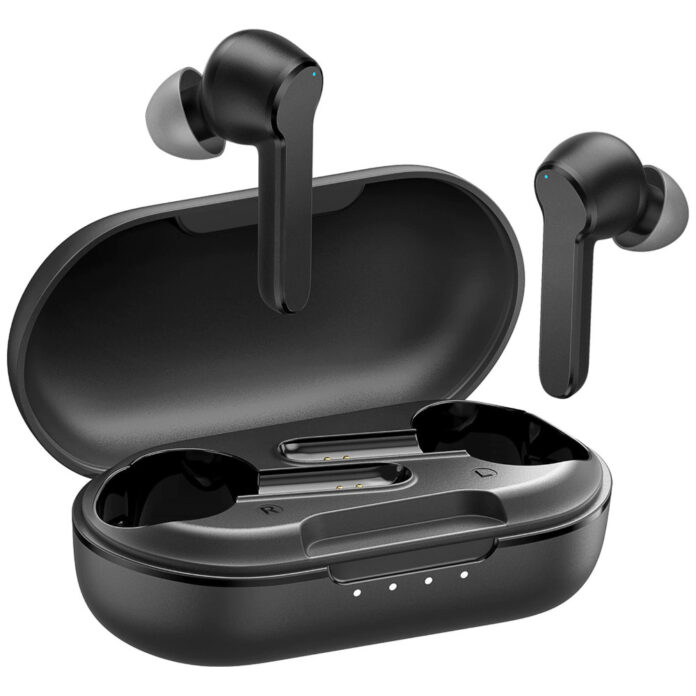 Casti True Wireless Mpow Mbits TWS, Bluetooth 5.0, Waterproof IPX8, Negru Casti True Wireless Mpow Mbits TWS, Bluetooth 5.0, Waterproof IPX8, Negru