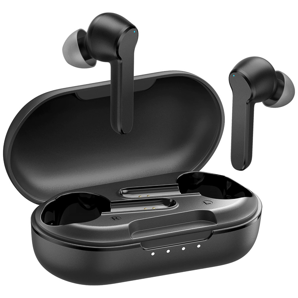 Casti True Wireless Mpow Mbits TWS, Bluetooth 5.0, Waterproof IPX8, Negru Casti True Wireless Mpow Mbits TWS, Bluetooth 5.0, Waterproof IPX8, Negru