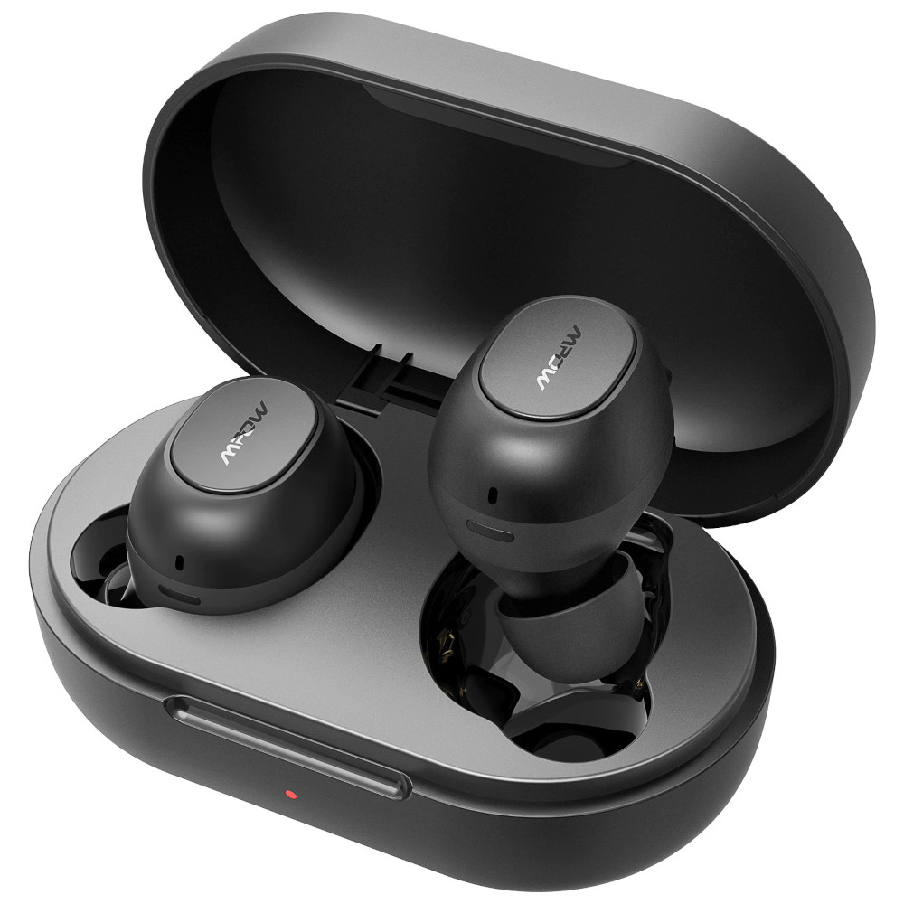 Casti True Wireless Mpow Mdots TWS, Bluetooth, Waterproof IPX6, Negru Casti True Wireless Mpow Mdots TWS, Bluetooth, Waterproof IPX6, Negru