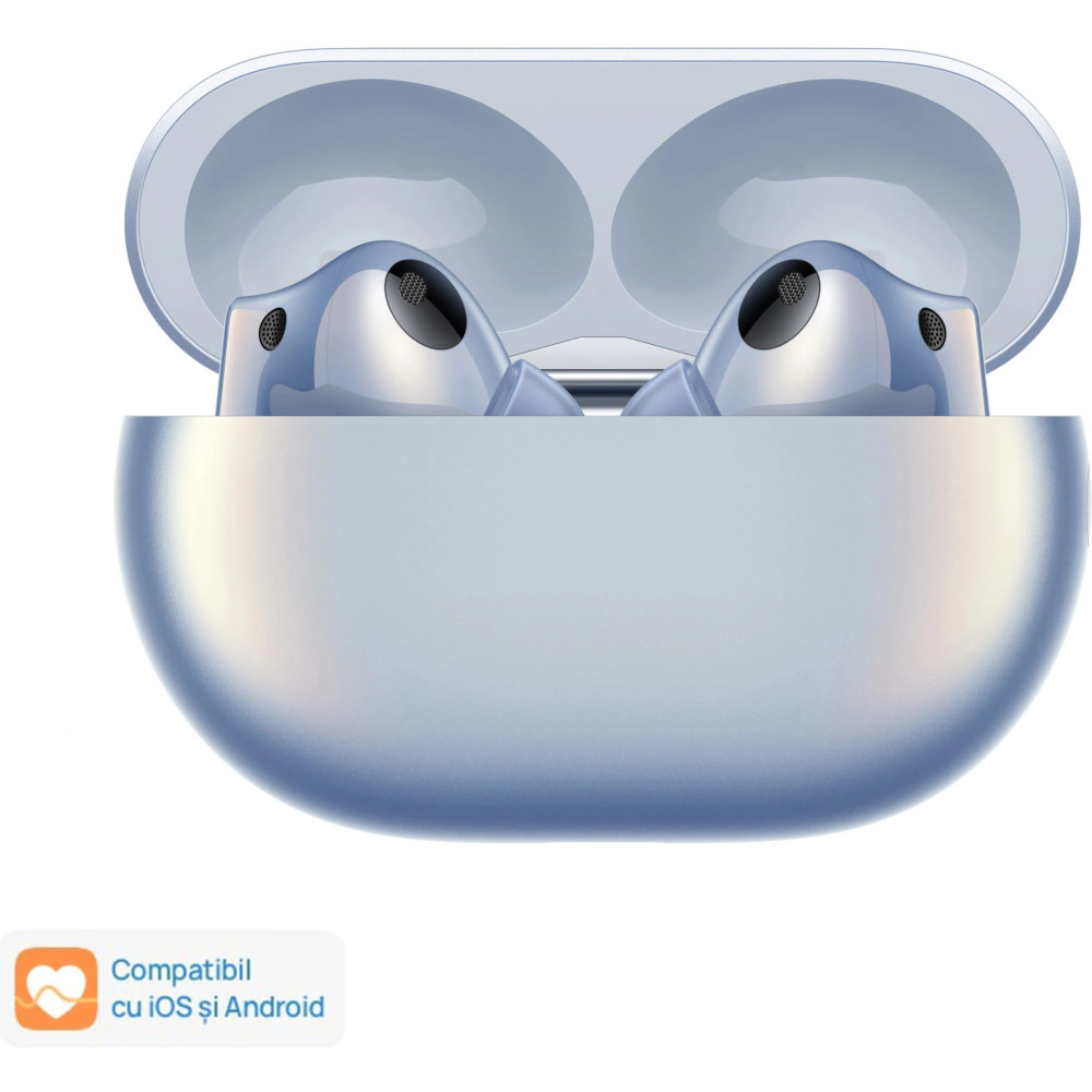 Casti True Wireless Huawei FreeBuds Pro 2, Silver Blue Casti True Wireless Huawei FreeBuds Pro 2, Silver Blue