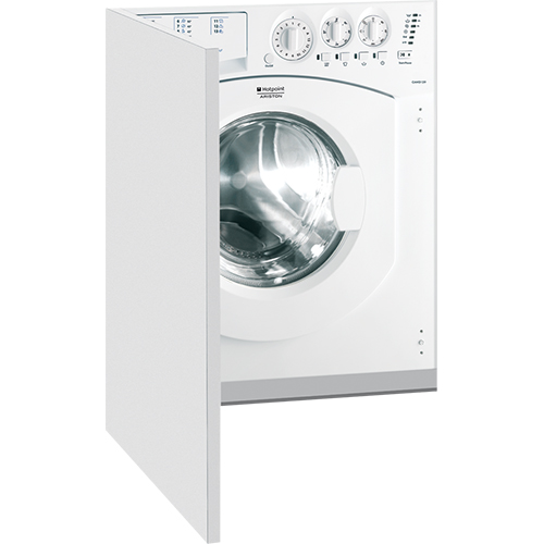 Masina de spalat rufe cu uscator incorporabila Hotpoint CAWD129, 1200 RPM, 7 kg incarcare, 5 kg uscare, Clasa B, Alb