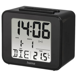 Ceas Hama Cube, Termometru, Alarma, Negru Ceas Hama Cube, Termometru, Alarma, Negru