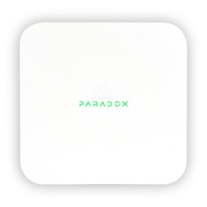 Centrala alarma wireless hibrida cu injector PoE+ Paradox M25+EG30, 100 zone, 128 utilizatori, Ethernet, WiFi, PoE