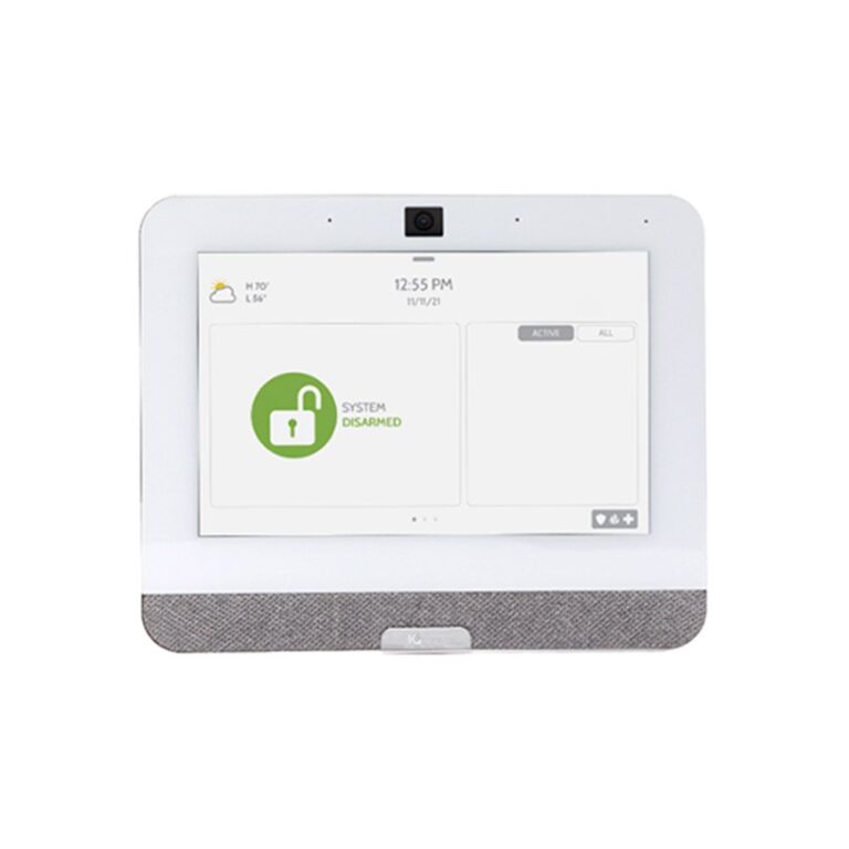Centrala alarma wireless Qolsys All-In-One IQ 4, 4 partitii, 128 zone, 7 inch, touchscreen, 8 MP, 868 MHz, WiFi, 4G/LTE, Bluetooth, microfon si difuzor, acumulator back-up, Z-Wave