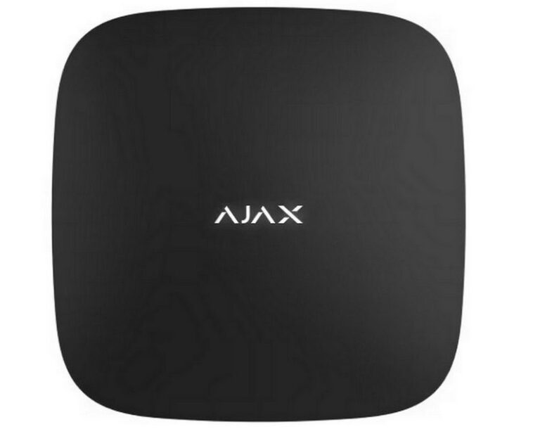 Centrala de alarma wireless, 100 dispozitive, 2 km, 2G LAN/GSM, suport verificare foto, neagra, AJAX HUB2 BL