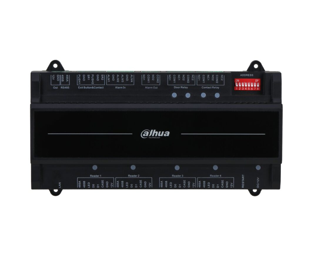 Centrala TCP/IP pentru control acces, 2 usi, bidirectionala, Wiegand, RS-485, PoE, Dahua ASC2202B-D