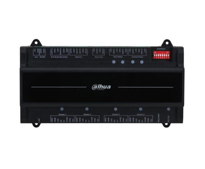 Centrala TCP/IP pentru control acces, 2 usi, bidirectionala, Wiegand, RS-485, PoE, Dahua ASC2202B-D