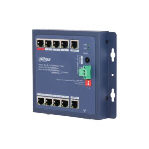 Switch PoE cu 10 porturi Dahua CHS4110-8ET-90-F, buget 90 W, 1 SFP combo, 1 uplink, 5.6 Gbps, 4.17 Mpps, Layer 2, cu management Switch PoE cu 10 porturi Dahua CHS4110-8ET-90-F, buget 90 W, 1 SFP combo, 1 uplink, 5.6 Gbps, 4.17 Mpps, Layer 2, cu management