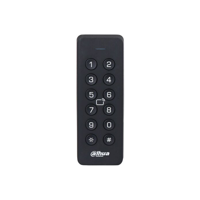 Cititor control acces de exterior Dahua ASR2101H, 13.56 Mhz, IC card/cod PIN, RS-485/Wiegand, tamper