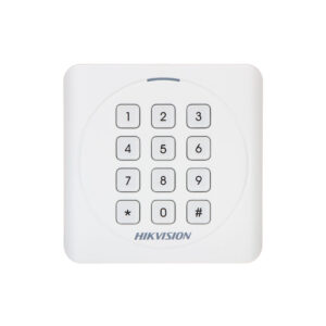 Cititor de proximitate cu tastatura RFID Hikvision DS-K1801EK, EM, 125 KHz, interior/exterior Cititor de proximitate cu tastatura RFID Hikvision DS-K1801EK, EM, 125 KHz, interior/exterior