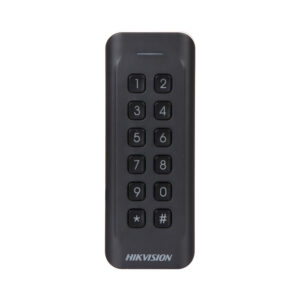 Cititor de proximitate cu tastatura RFID Hikvision DS-K1802EK, EM, 125 KHz, interior/exterior Cititor de proximitate cu tastatura RFID Hikvision DS-K1802EK, EM, 125 KHz, interior/exterior