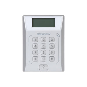 Cititor de proximitate cu tastatura RFID Hikvision DS-K1T802M, Mifare, 13.56 MHz, 3.000 carduri, 10.000 evenimente, watchdog Cititor de proximitate cu tastatura RFID Hikvision DS-K1T802M, Mifare, 13.56 MHz, 3.000 carduri, 10.000 evenimente, watchdog
