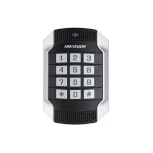 Cititor de proximitate RFID cu tastatura Hikvision DS-K1104MK, Mifare, 13.56 MHz, interior/exterior Cititor de proximitate RFID cu tastatura Hikvision DS-K1104MK, Mifare, 13.56 MHz, interior/exterior