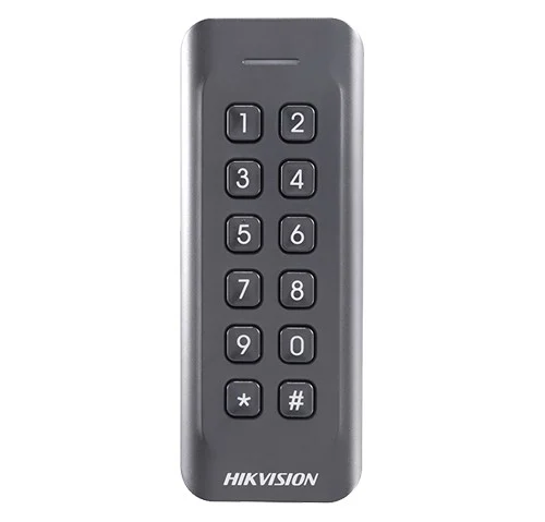 Cititor de proximitate RFID 125Khz cu tastatura integrata, IP65, Hikvision DS-K1802EK