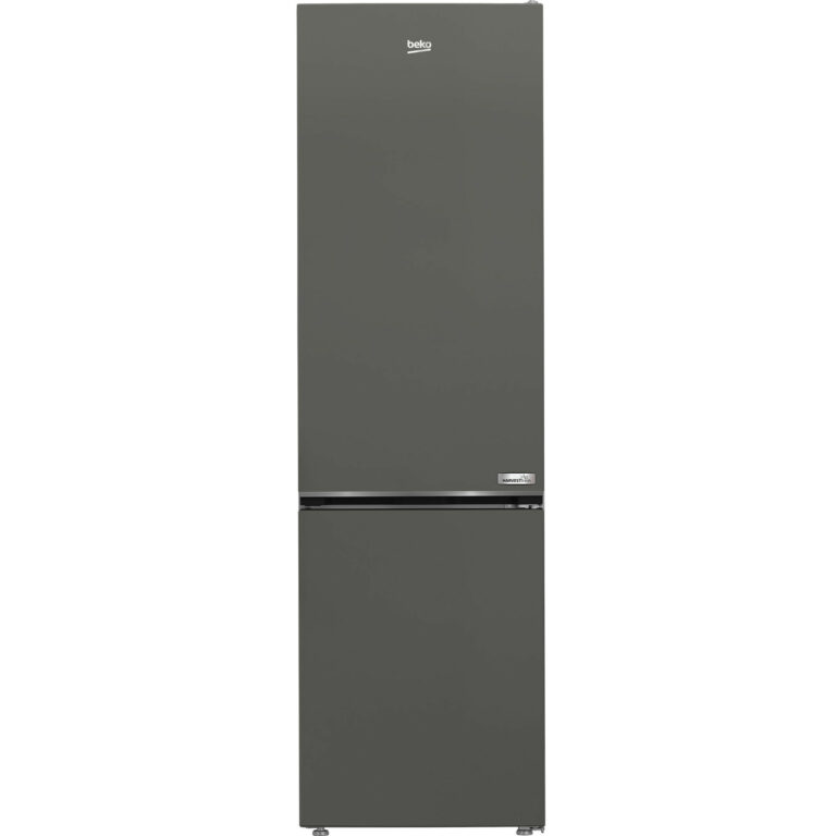 Combina frigorifica Beko B5RCNA405HG, 355 l, No Frost, Manhattan Gray, ProSmart Inverter, AeroFlow, HarvestFresh, Iluminare LED, Gri, Clasa D