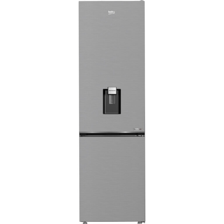 Combina frigorifica Beko B5RCNA406DHXB1, 355 l, No Frost, AeroFlow, HarvestFresh, Dispenser apa, MaxStore, Inox Look, Clasa C