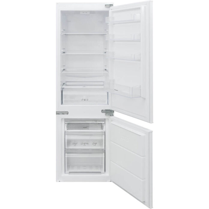 Combina frigorifica incorporabila Candy BCBS 172 T/N, 248 l, Usa reversibila, Sistem de ventilatie Air, Clasa F, H 177 cm, Alb