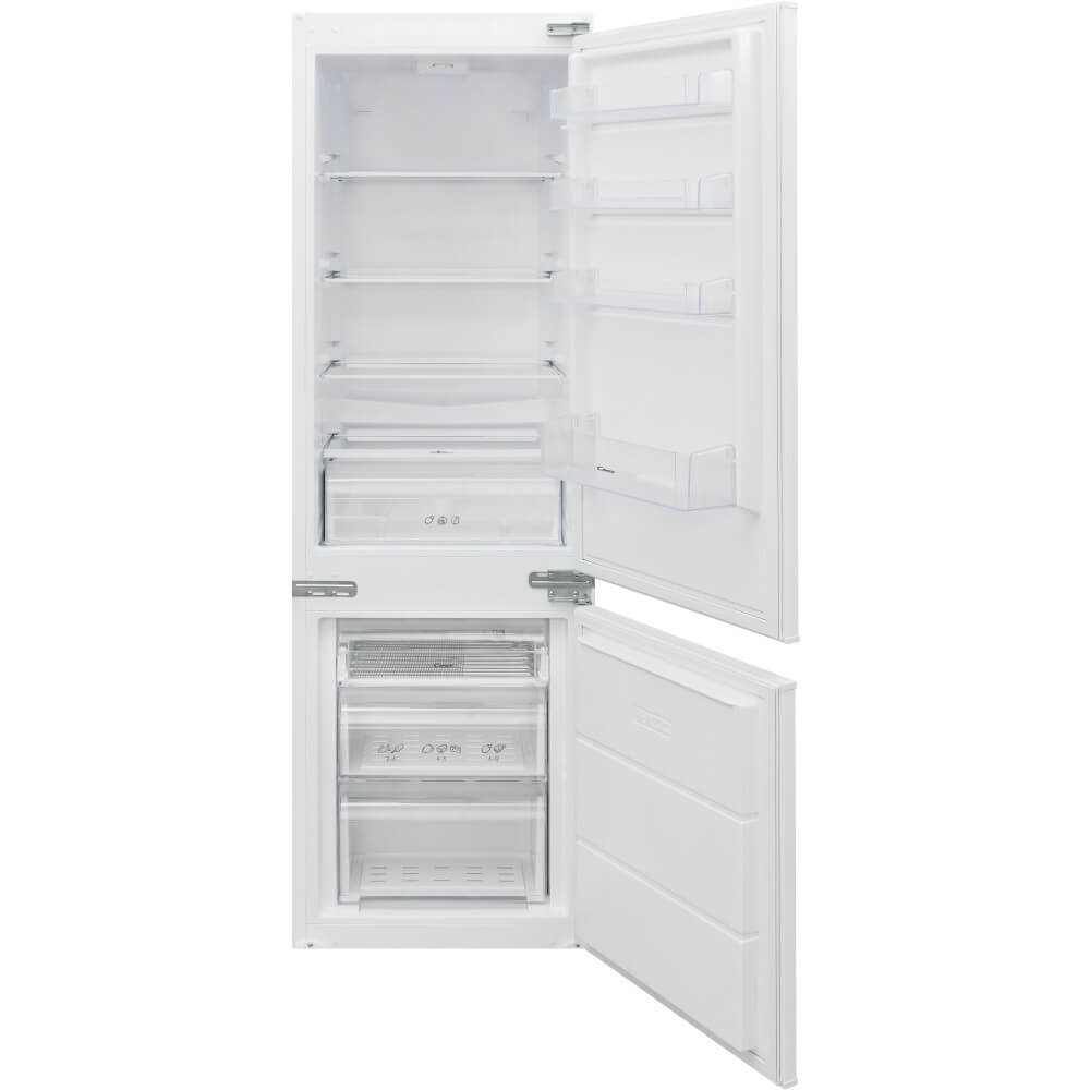 Combina frigorifica incorporabila Candy BCBS 172 T/N, 248 l, Usa reversibila, Sistem de ventilatie Air, Clasa F, H 177 cm, Alb