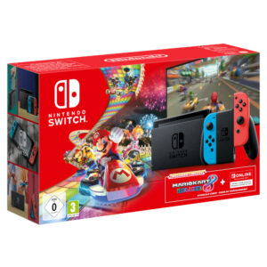 Consola Nintendo Switch Bundle 21 plus Mariokart Deluxe 8 + 3 luni abonament Nintendo Online, Negru Consola Nintendo Switch Bundle 21 plus Mariokart Deluxe 8 + 3 luni abonament Nintendo Online, Negru