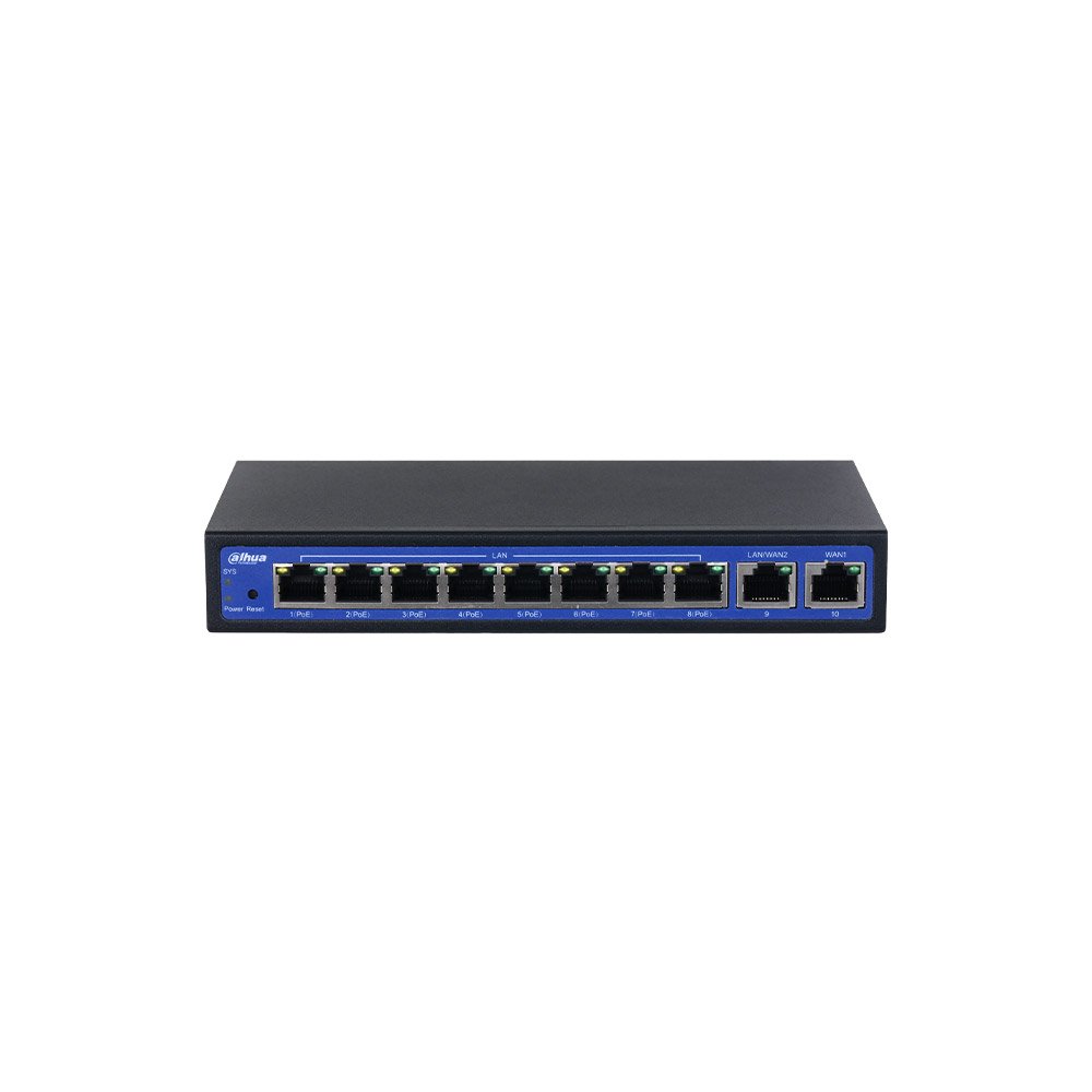 Controller wireless Gigabit PoE Dahua EAC10-P, 10 porturi, buget 60 W, 500 Mbps, 10 AP-uri, 1000 utilizatori Controller wireless Gigabit PoE Dahua EAC10-P, 10 porturi, buget 60 W, 500 Mbps, 10 AP-uri, 1000 utilizatori