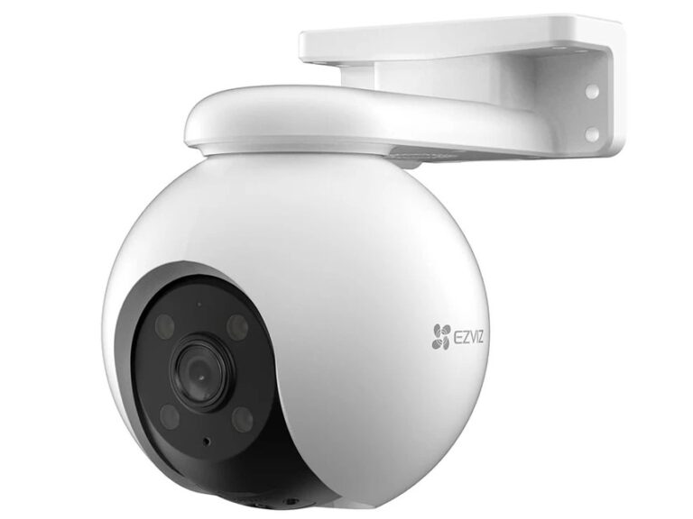 Camera de supraveghere Ezviz CS-H8(3MP4mm), Wi-Fi, 3MP 2K, vedere panoramica, Iluminare duala, audio bidirectional, alarma, functii AI detectie, slot card microSD