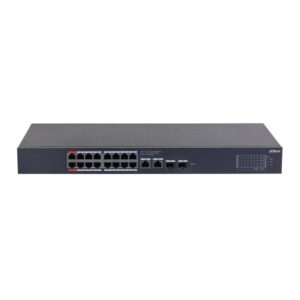 Switch rackabil cu 20 porturi Dahua CS4220-16GT-135, 16 porturi PoE, 2 porturi SFP, 2 porturi RJ-45 uplink, PoE Watchdog, Cloud Management Switch rackabil cu 20 porturi Dahua CS4220-16GT-135, 16 porturi PoE, 2 porturi SFP, 2 porturi RJ-45 uplink, PoE Watchdog, Cloud Management