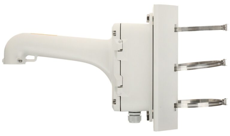 Suport stalp cu doza inclusa Hikvision, diametru stalp intre 100 si 200mm, DS-1604ZJ-BOX-POLE
