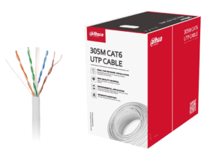 Cablu de retea UTP CAT6 Cupru 0,53 mm rezistent la flacara, lungime 305m, 100% Cupru, Dahua PFM920I-6UN-C Cablu de retea UTP CAT6 Cupru 0,53 mm rezistent la flacara, lungime 305m, 100% Cupru, Dahua PFM920I-6UN-C