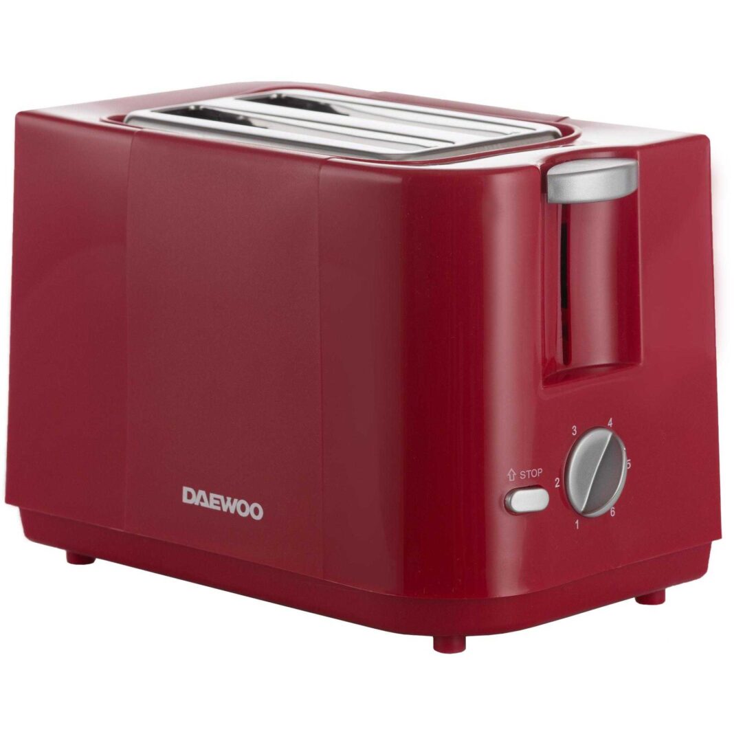 Prajitor de paine Daewoo DBT40R, 750 W, 2 felii, Rosu Prajitor de paine Daewoo DBT40R, 750 W, 2 felii, Rosu