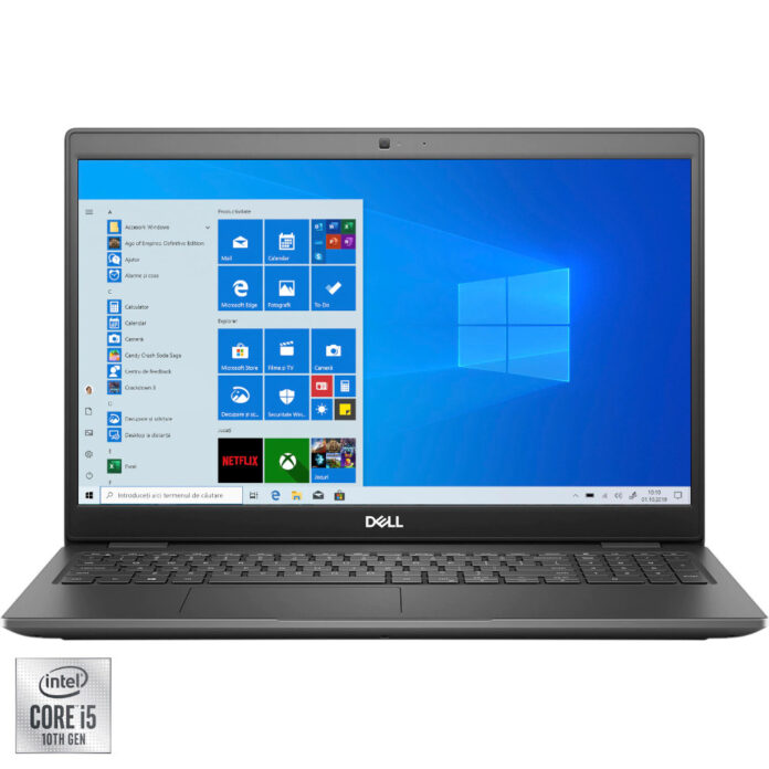 Laptop Dell Latitude 3510, Intel® Core&trade; i5-10210U, 8GB DDR4, SSD 256GB, Intel® UHD Graphics, Windows 10 Pro