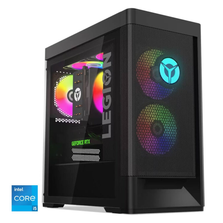 Sistem Desktop PC Gaming Lenovo Legion T5 26IAB7, Intel Core i5-12400, 16GB RAM, 1TB SSD, NVIDIA GeForce RTX 3060 Ti, No OS